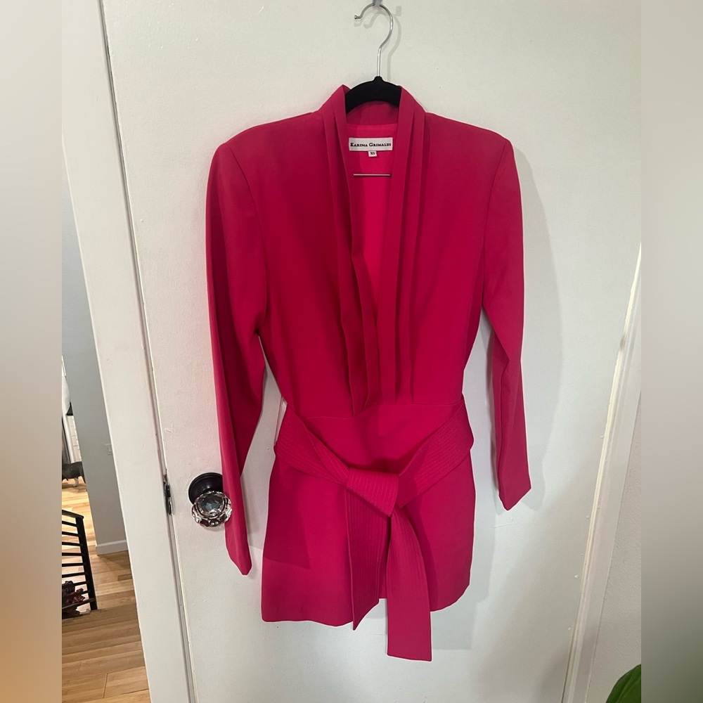 Karina Grimaldi/Revolve Benjamin Solid Mini Dress… - image 3